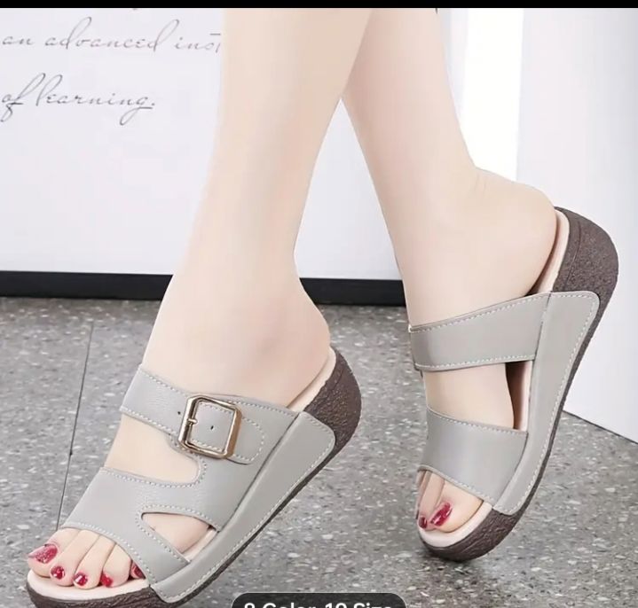 Womens Solid Color Platform Sandals _thumbnail_0