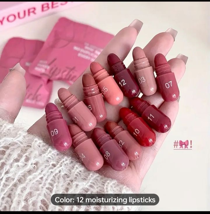 12pcs Mini Matte Lipstick Set